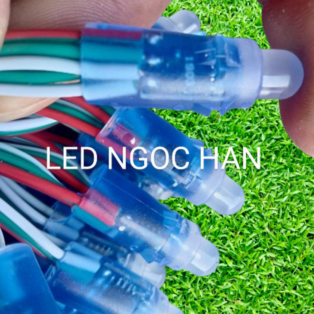 50 Led full color ic 1903 làm phá.o hoa (khoảng cách bóng 8cm)