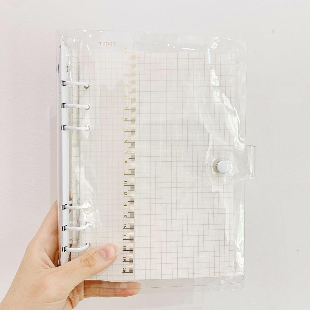 Bìa Còng dẻo Rose Gold / Pastel A5 - Sổ Còn Binder Hồng Gold / Pastel Tím Xanh Hồng