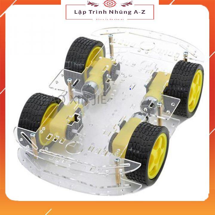 [Lập Trình Nhúng A-Z][G9] Khung Xe Robot 2 Tầng 4 Bánh Mica