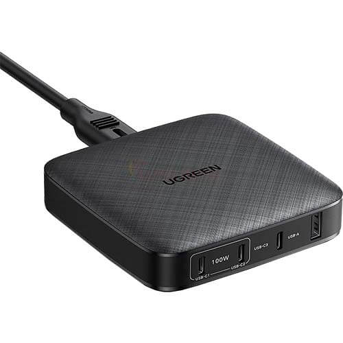 Sạc đa cổng Ugreen Desktop Fast Charger 1USB 3Type-C 100W QC 4+ PD 3.0 CD226 - Hàng chính hãng