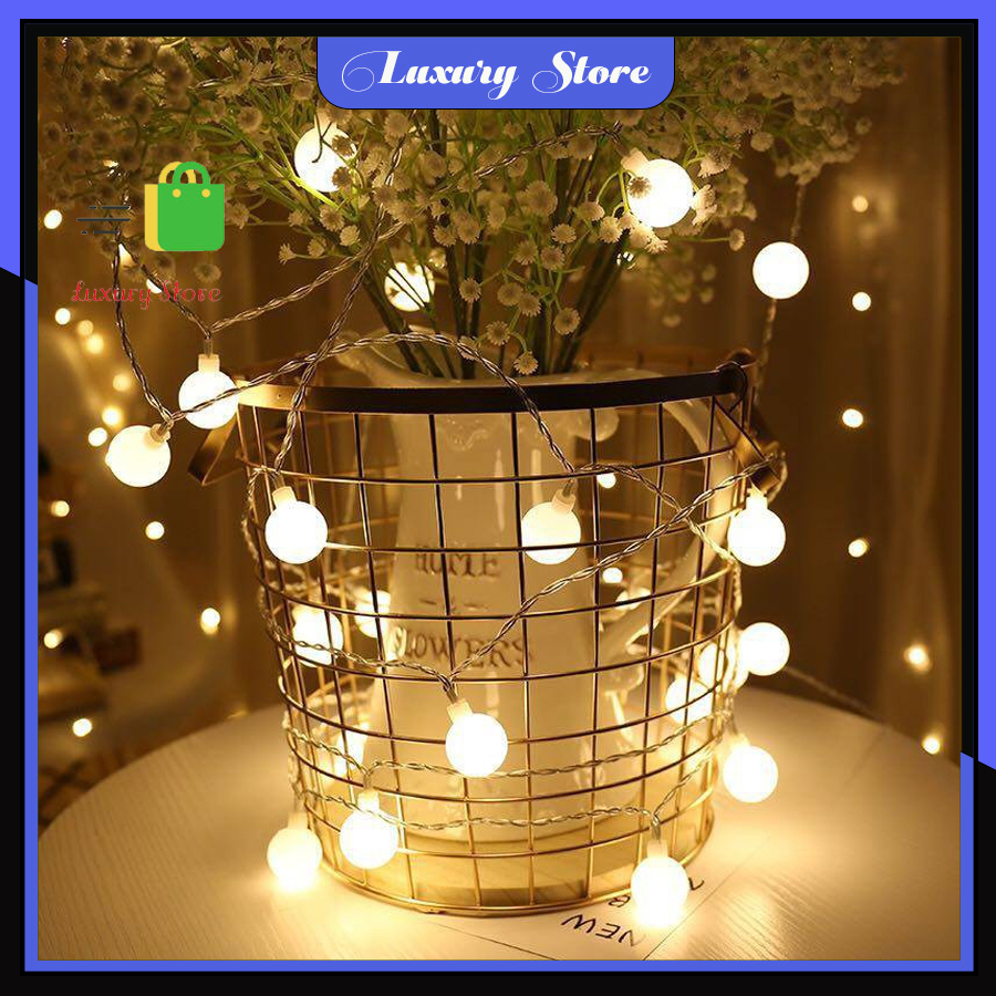 Đèn Led Trang Trí Bóng Tròn Trang Trí Noel Lễ Tết - Hàng chính hãng