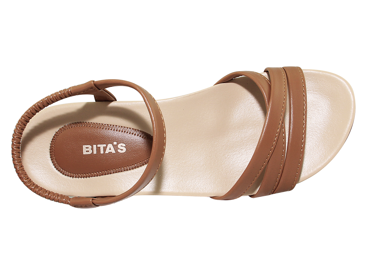 Sandal đế bằng nữ Bita's SYN.277 (Rêu + Đen + Nâu + Trắng)