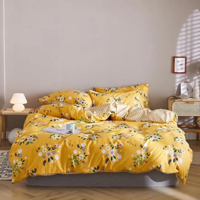 Set Cotton LiVing Hàng Nhập Khẩu Cao Cấp 4 Món Hello Summer