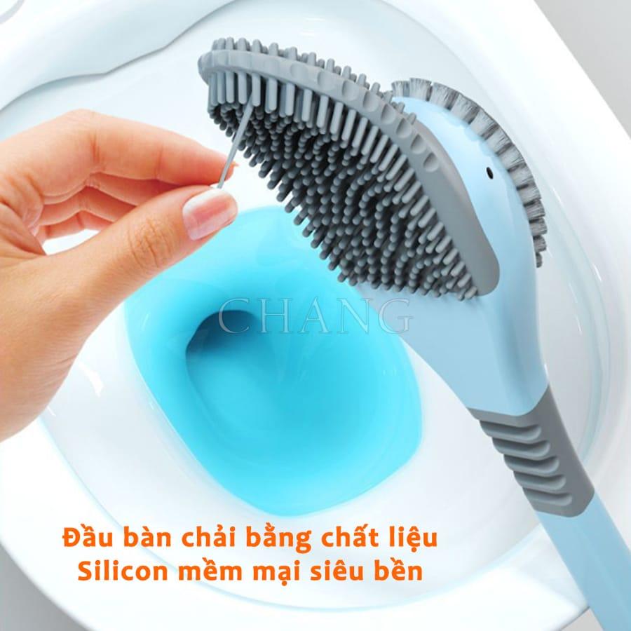 Chổi Cọ Toilet Hình Vịt - Bàn Chải Bồn Cầu Gắn Tường Đa Năng Chất Liệu Sillicon Siêu Mềm