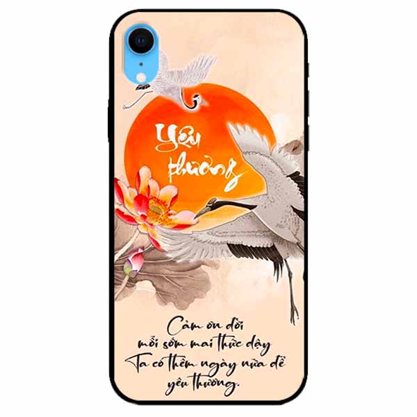Ốp lưng in cho Iphone Xr Mẫu Yêu Thương