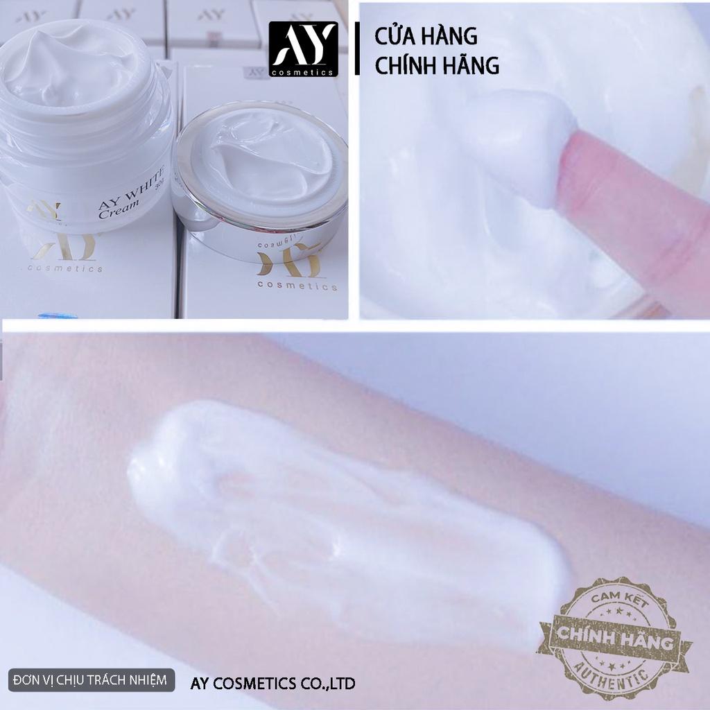 Kem AY WHITE cream -Kem Dưỡng Trắng da, mờ thâm nám năng tone 30g, thương hiệu AY cosmetics.8938545334026