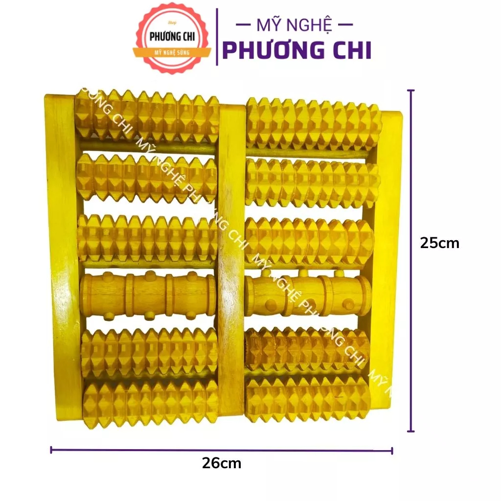 Bàn lăn massage chân bằng gỗ tự nhiên bấm huyệt thư giãn hiệu quả | Mỹ Nghệ Phương Chi