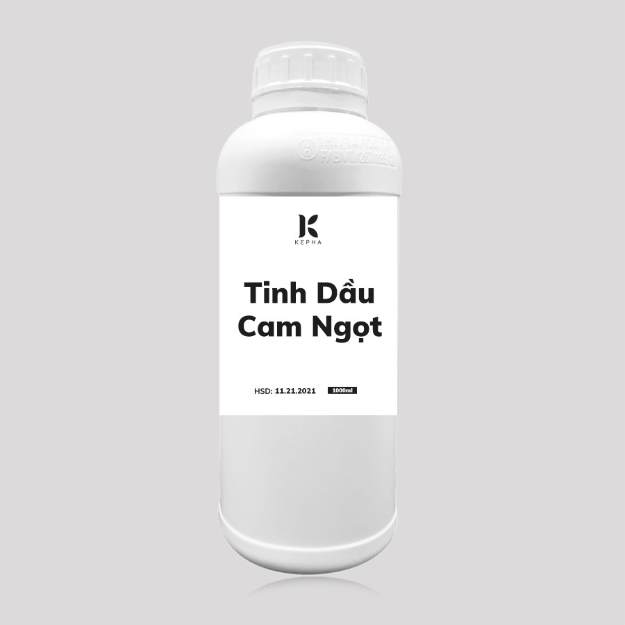 Tinh dầu Cam Ngọt Kepha 1 lít - Giúp Khử Mùi, Thơm Phòng, Sả Stress - Tinh dầu nguyên chất 100%, nhập khẩu trực tiếp Tây Ban Nha