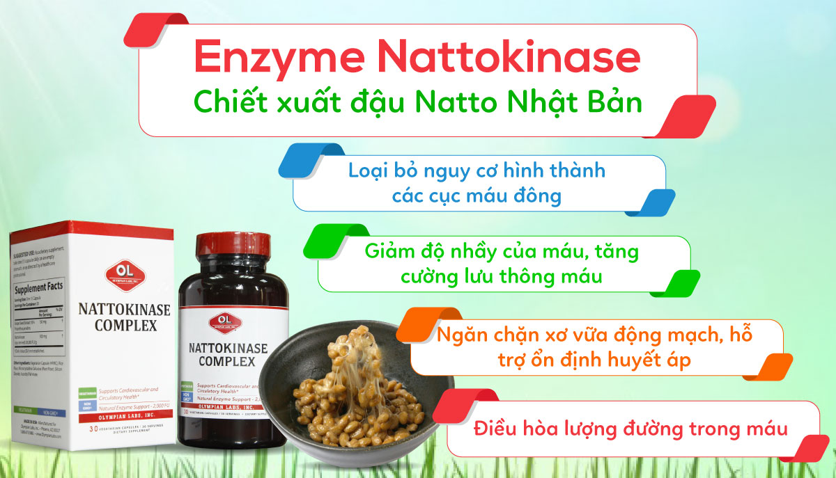 Thực Phẩm Chức Năng Hỗ trợ điều trị tai biến mạch máu não Nattokinase Complex