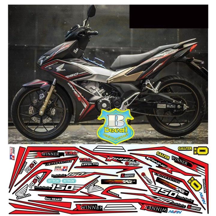 Tem rời dành cho winner X chỉ đỏ đen nhám