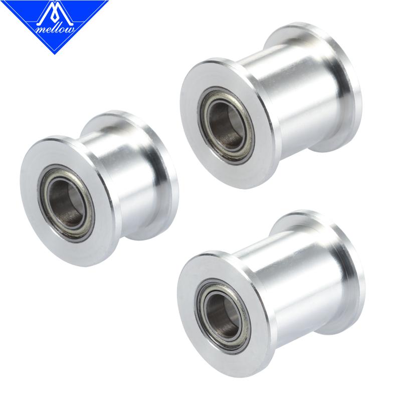 Êm dịu 3D Máy In Phần 1 chiếc GT2 Idler Thời Gian Ròng Rọc 20 Răng Bánh Cấu Tạo 5mm Nhôm Gear Răng cho GT2 thời gian dây 6MM