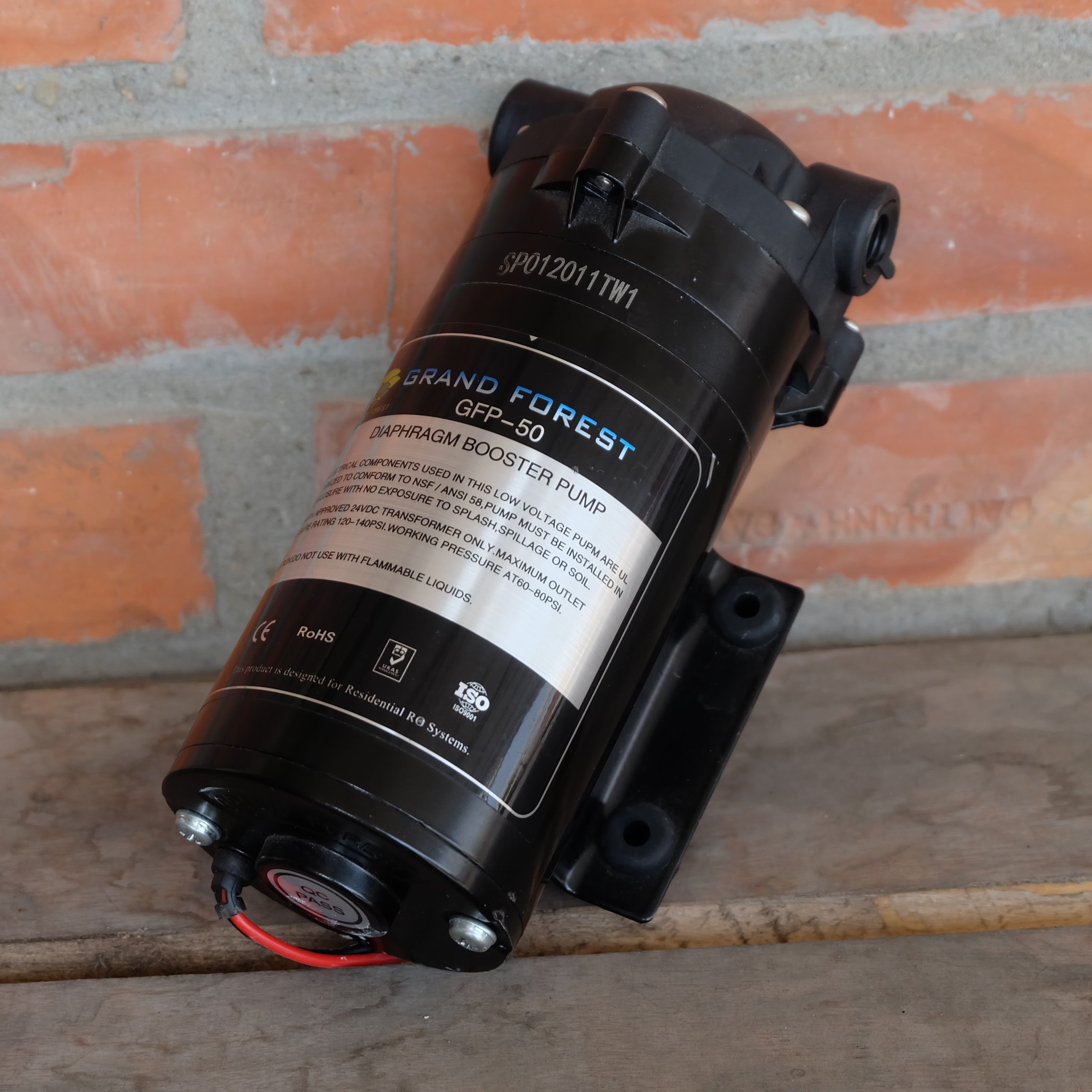 Bơm tăng áp máy lọc nước RO 24V GFP 50 8369, hút đẩy, chất lượng tốt cho tất cả máy lọc nước, Hàng chính hãng