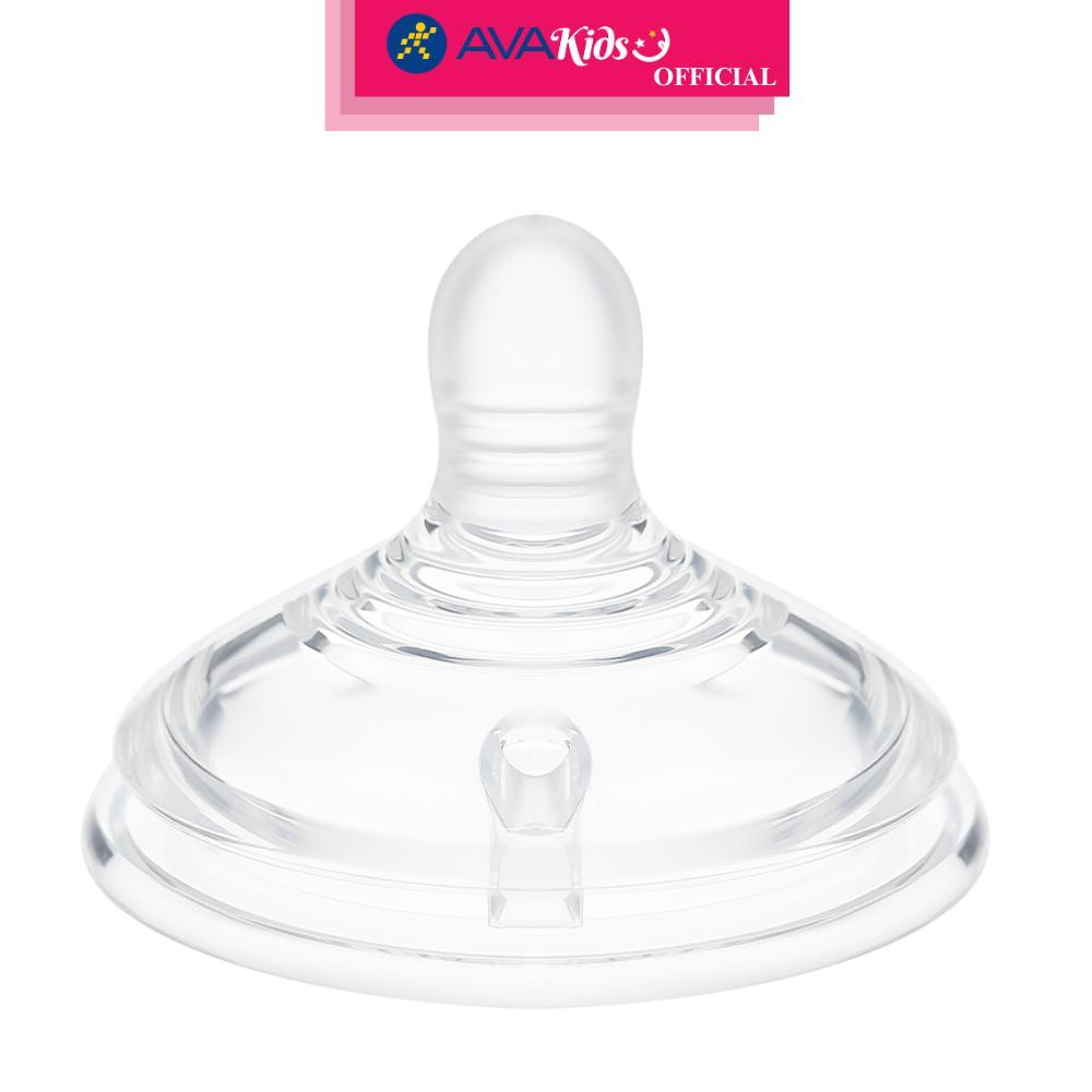 Bộ 2 núm ti Tommee Tippee Natural Start siêu mềm tự nhiên cổ rộng size + (mọi độ tuổi) - Hàng Chính Hãng