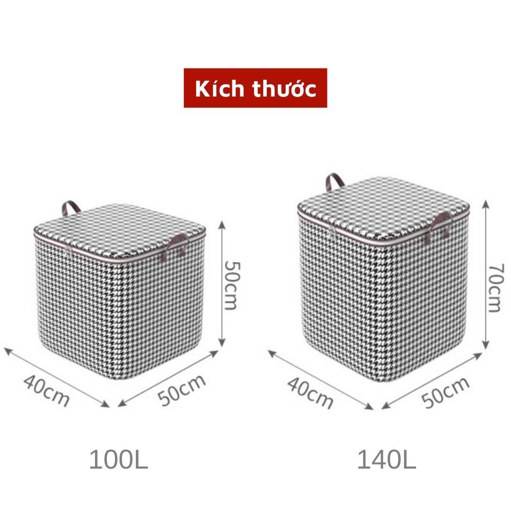Giỏ Đựng Quần Áo Bằng Vải Cỡ Lớn Túi Đựng Chăn Màn Đa Năng Có Thể Gấp Gọn Họa Tiết Đơn Giản Giỏ Cất Trữ Trang Trí decor