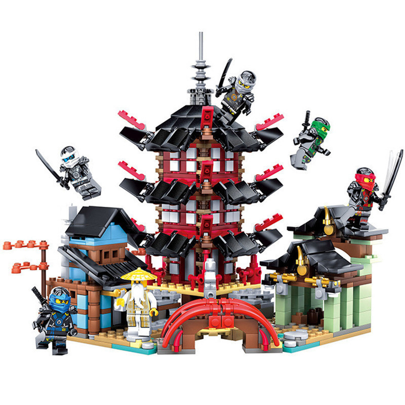 Bộ Đồ Chơi Lắp Ráp Ngồi Đền Huyền Thoại Kèm 6 Nhân Vật Lắp Ráp Ninja