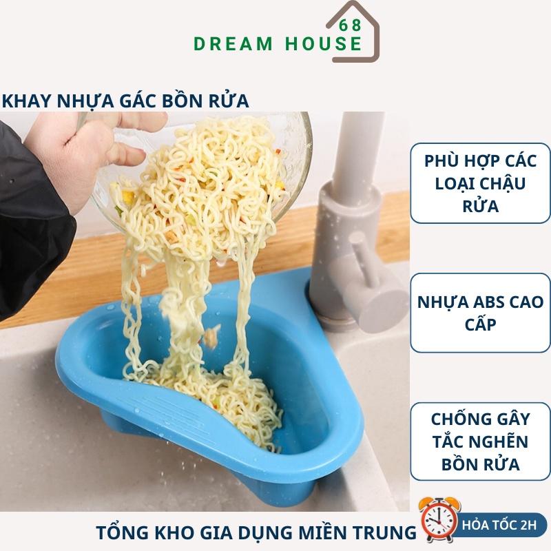 Khay Nhựa Gác Bồn Rửa Bát - Khay Lọc Rác - Khay Đựng Dụng Cụ Rửa Chén Bát Nhà Bếp Có Móc Hình Thiên Nga Đa Năng