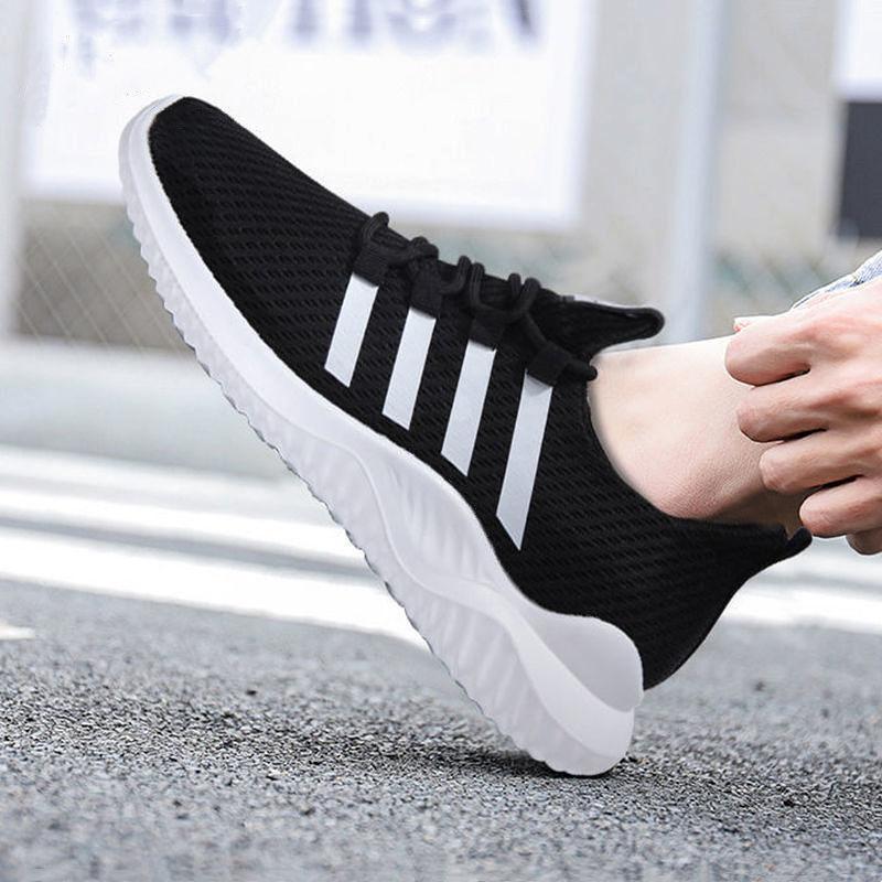 Giày Thể Thao Nam Sneaker Vải Lưới Thoáng Khí Mát Chân Không Mùi, Đế Cao Su Non G190