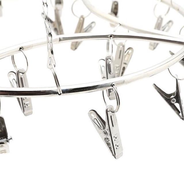 Móc tròn inox treo quần áo loại ống to