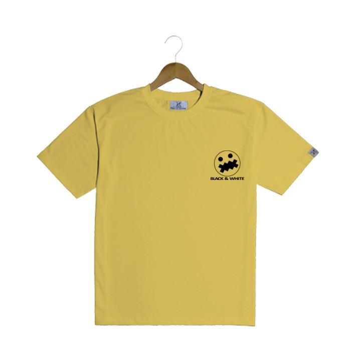 Áo thun nam mặt cười khóa miệng cotton co giãn 4 chiều X-WEAR