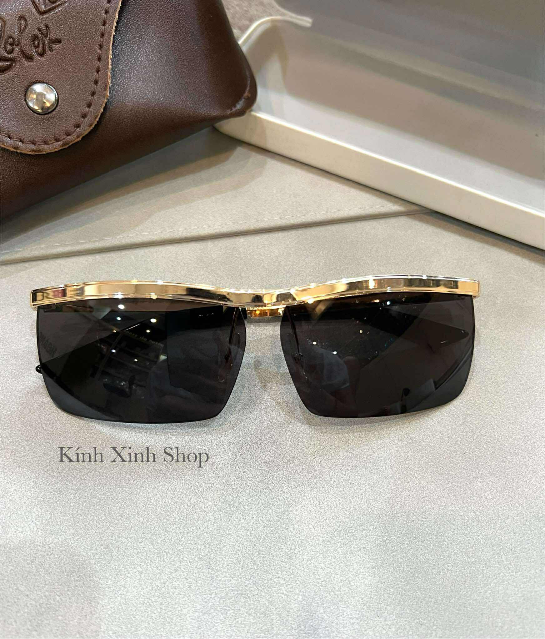 (Hàng cao cấp) Kính râm Solex Sống Trâu gọng mạ vàng 14K 1/25 + Tặng Fullbox phụ kiện
