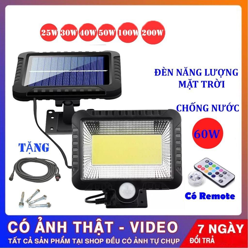 100 LED siêu sáng pin tách rời đèn năng lượng mặt trời cảm ứng hồng ngoại đèn pha led có điều khiển