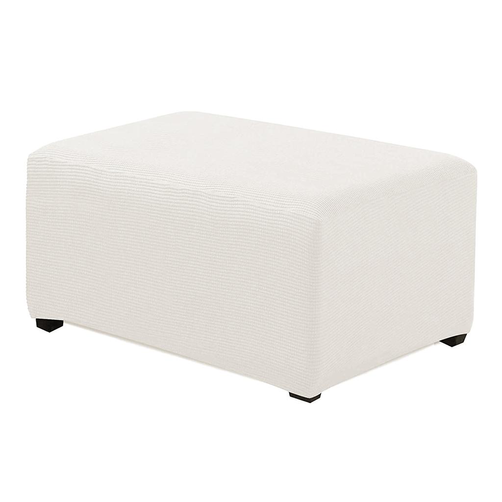 Stretch Ottoman Pouf Cover Footrest Stool Slipcover Protector