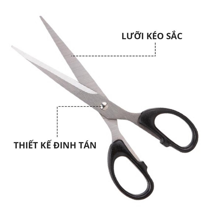 Kéo văn phòng / Kéo cắt giấy M&amp;G 170mm ASS913A1, Thép SK5 Nhật Bản