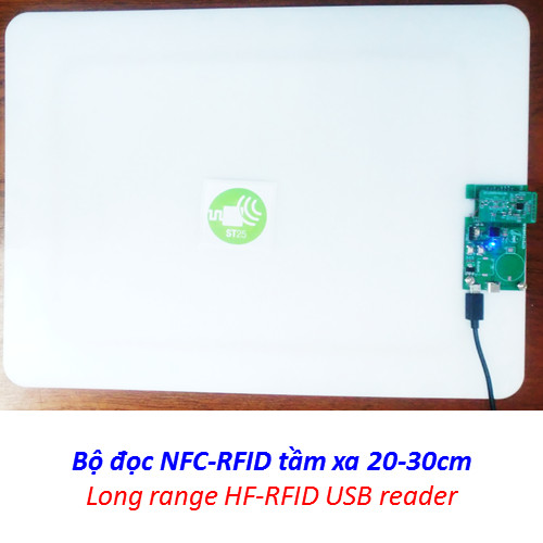 Bộ đọc NFC-RFID tầm xa 20-30cm - Long range NFC-RFID reader