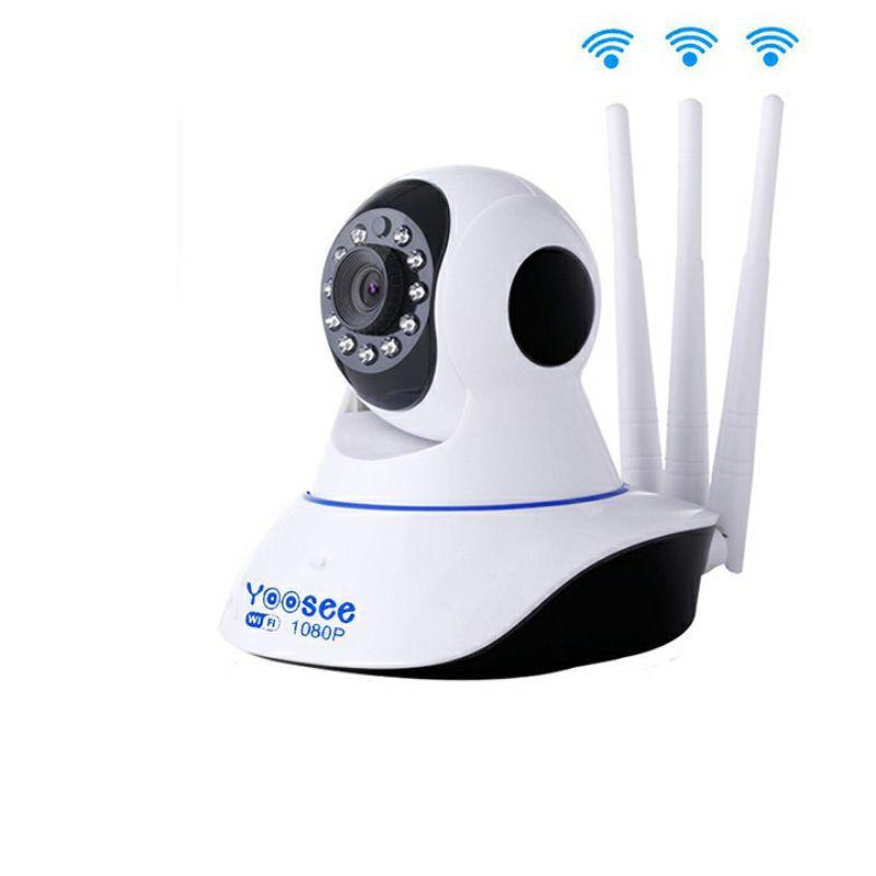 Hàng nhập khẩu - Camera Wifi YOOSEE 3 râu độ phân giải 2.0MP cho hình ảnh FullHD 1080p có cổng LAN