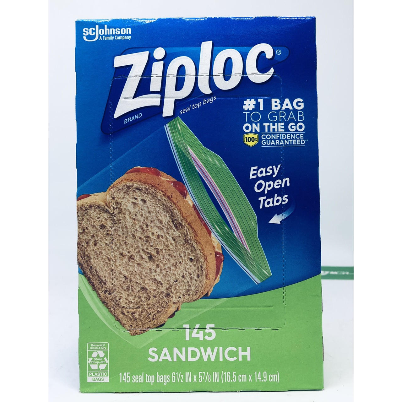 TÚI ZIPLOC ĐỰNG THỰC PHẨM CỦA MỸ ZIPLOC SANDWICH 145 TOTAL BAGS