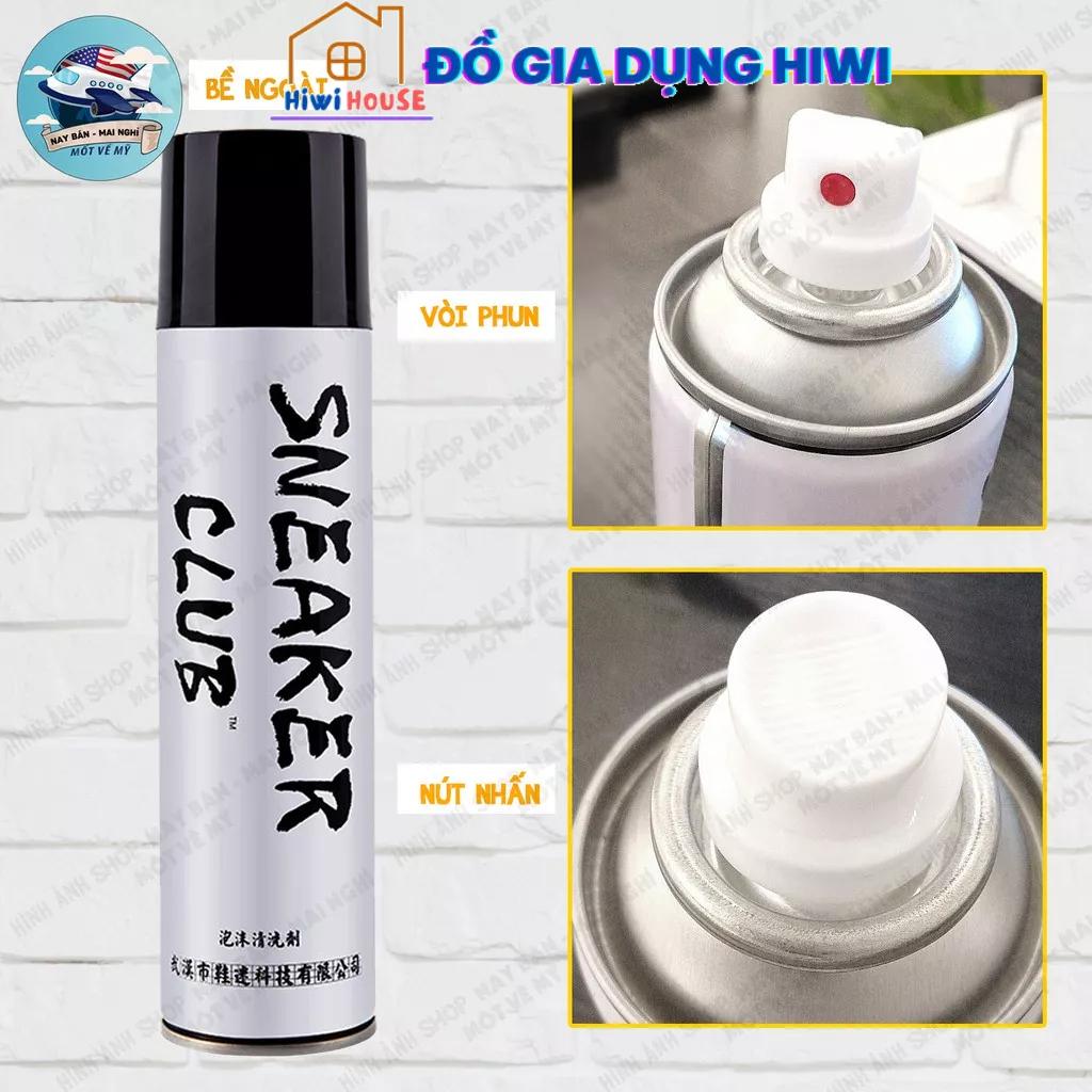 Chai xịt bọt tuyết làm sạch giày SNEAKER CLUB 300ml - Chai xịt bọt làm sạch chuyên cho giày Sneaker