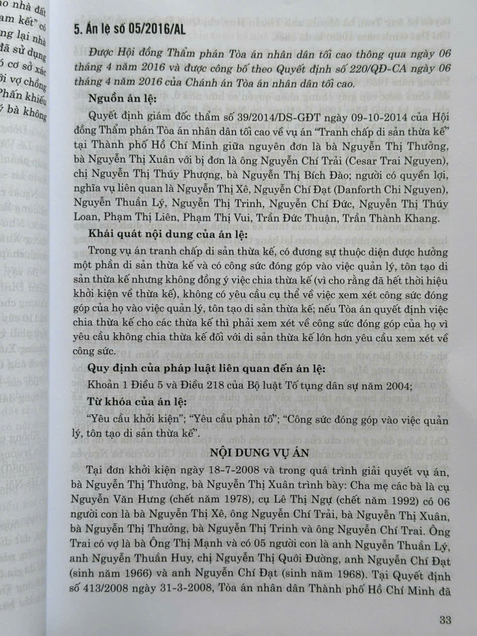 Sách Hệ Thống Án Lệ Việt Nam – Từ Án Lệ số 01 đến Án Lệ số 72 (V2481TP)