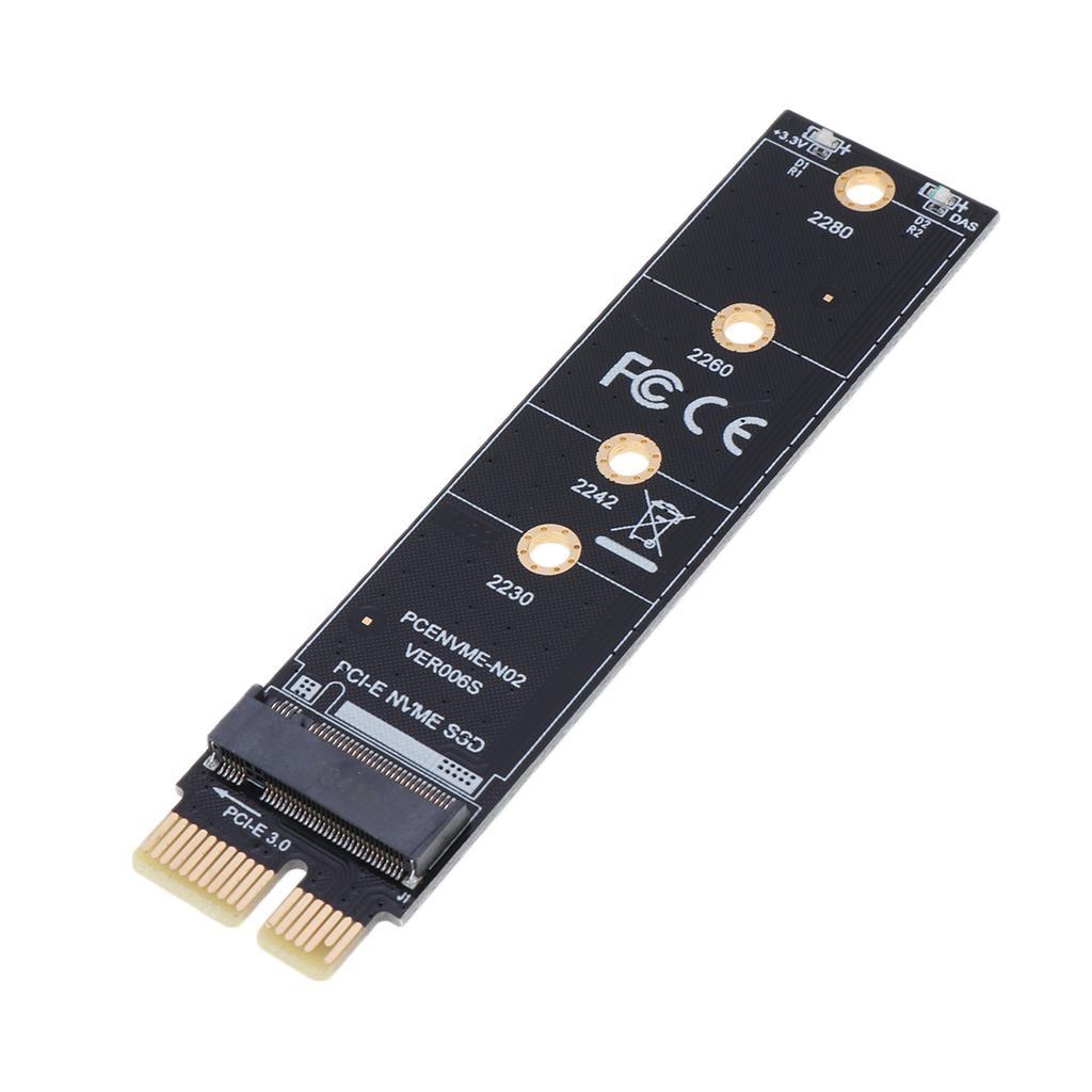 M.2 NVME to X1 SSD Adapter M Key Interface Converter Card Full Speed