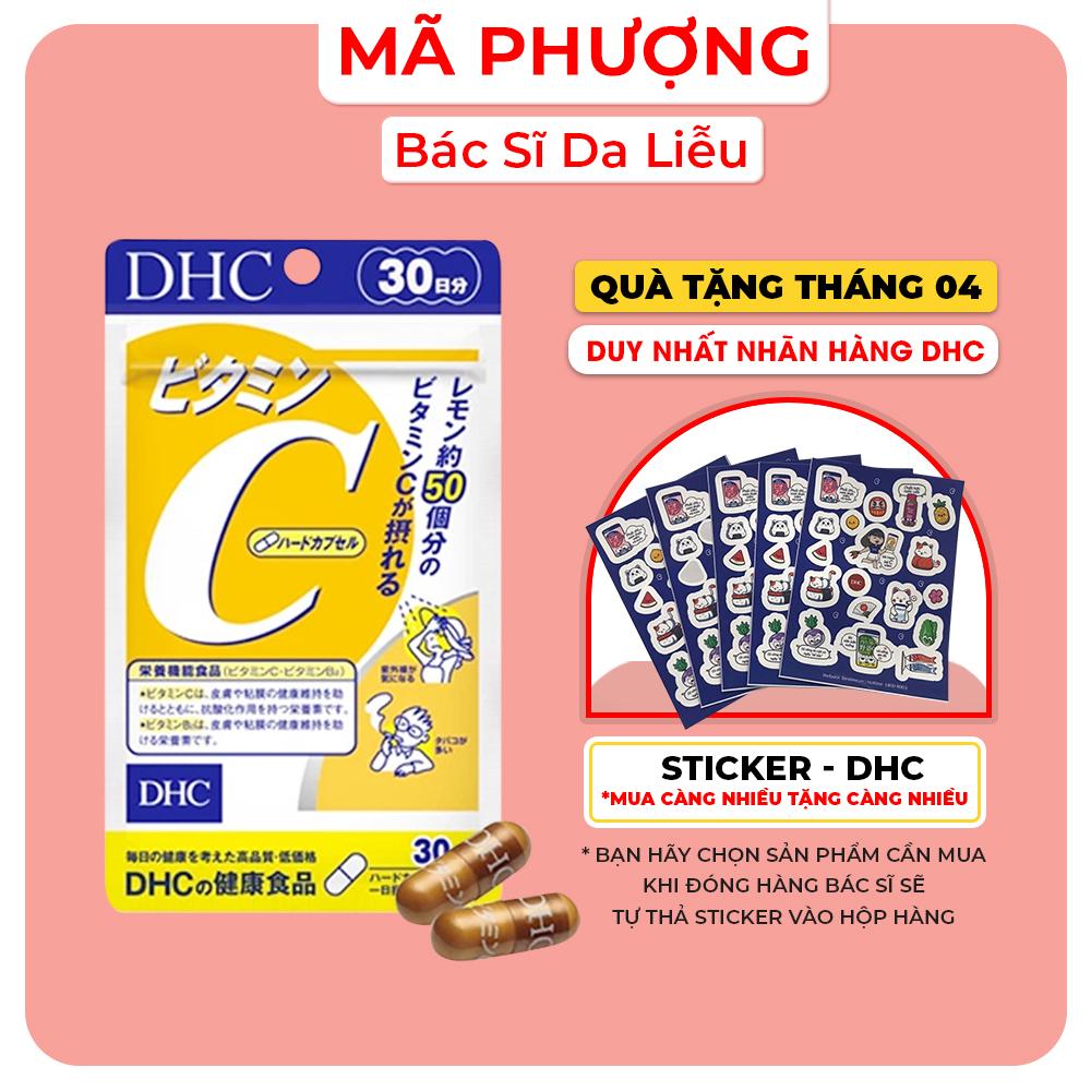 Viên uống VITAMIN C DHC - Bổ sung Vitamin C Hard Capsule Giúp Sáng Da, tăng Đề Kháng - Bác sĩ Mã Phượng (MÀU VÀNG)