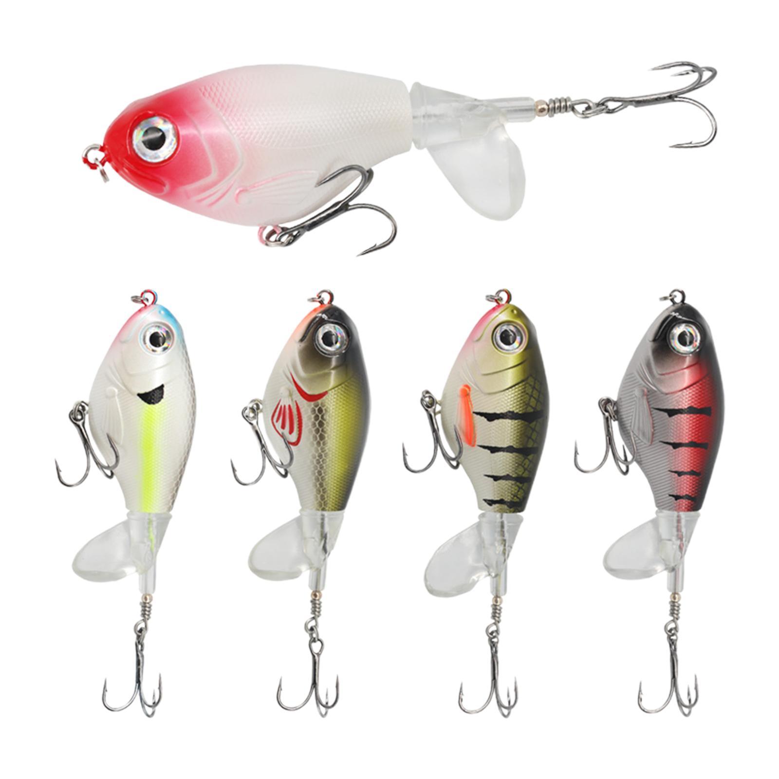 5x Fishing Propeller Tail Swimbaits Hard Baits for Saltwater