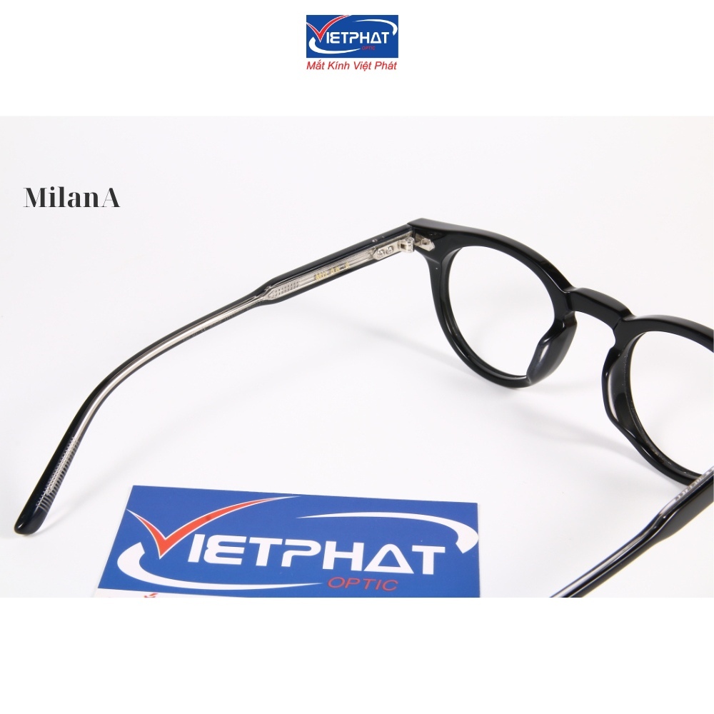 Gọng kính cận nam nữ Vietphat Eyewear Milan nhựa Acetate cao cấp