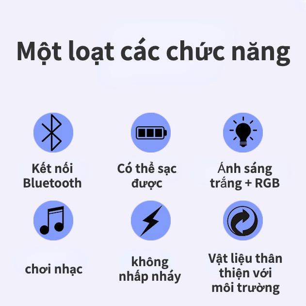 Đèn âm nhạc bluetooth RGB đầy màu sắc Đèn cảnh báo khẩn cấp USB sạc Đèn cảnh báo khẩn cấp Đèn không khí cắm trại ngoài trời Đèn khẩn cấp cầm tay