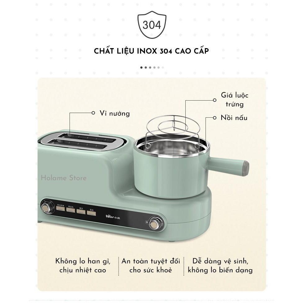 Máy nướng bánh mỳ Bear DSL-A02H3 kèm nồi nấu và chảo chiên - Home and Garden