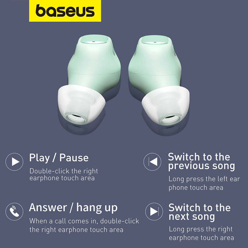 Tai Nghe Bluetooth OS-Baseus Bowie WM01 True Wireless Earphones (Hàng chính hãng)