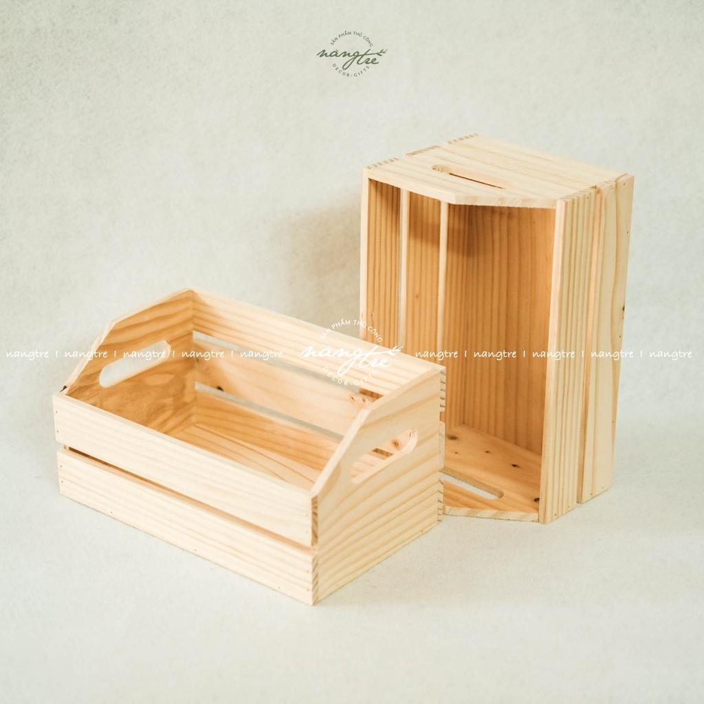 Khay gỗ pallet đựng trái cây, rau củ - wooden pallet