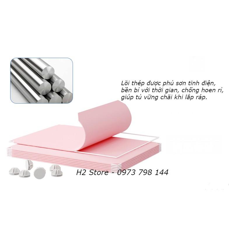 TỔNG KHO TỦ NHỰA LẮP GHÉP ĐỂ GIÀY 4 Ô CỬA TRẮNG ĐỤC