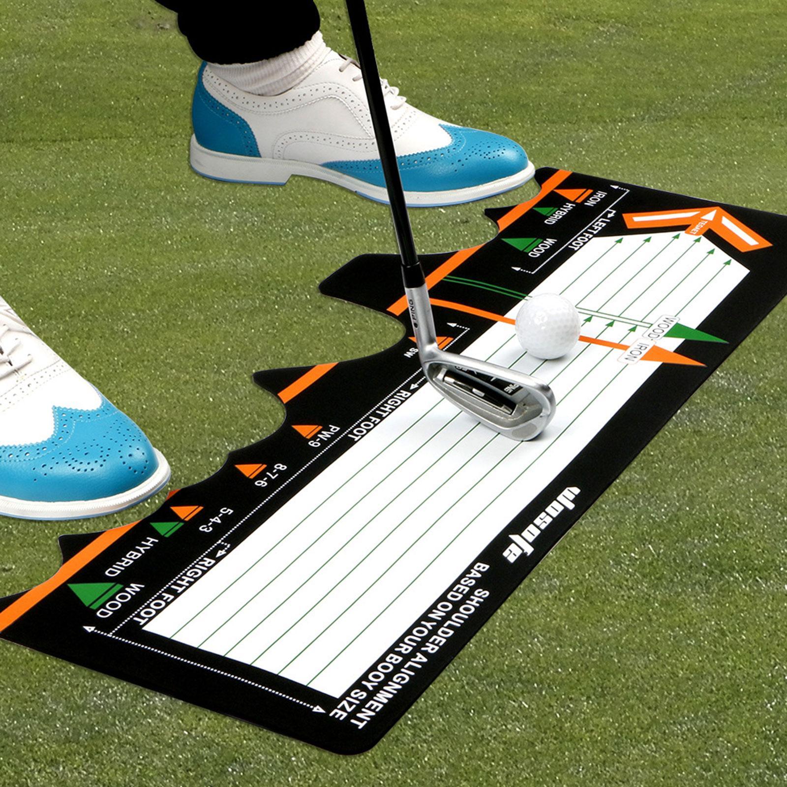 Golf Practice Swing Mat, Golf Swing Practice for Swing Detection Batting, Golf Pad for Driving Range Golf Accessories