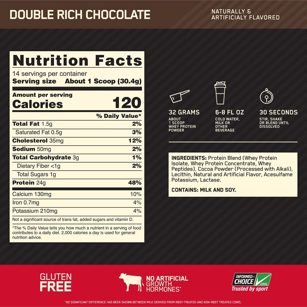 Thực phẩm tăng cơ Optimum Nutrition Gold Standard 100% Whey 5.5lb (82 servings) tăng 10% giá không đổi