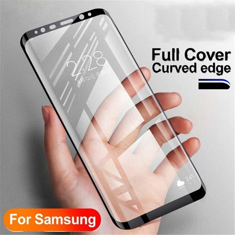 Kính cường lực 9H viền cong 3D cho Samsung Galaxy S20 S10 S9 S8 Plus S20 Ultra S10e