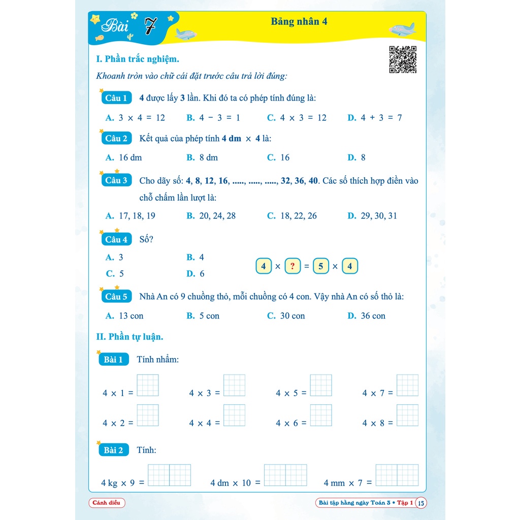 Sách Bài Tập Hằng Ngày Toán 3 - Cánh Diều - BẢN QUYỀN