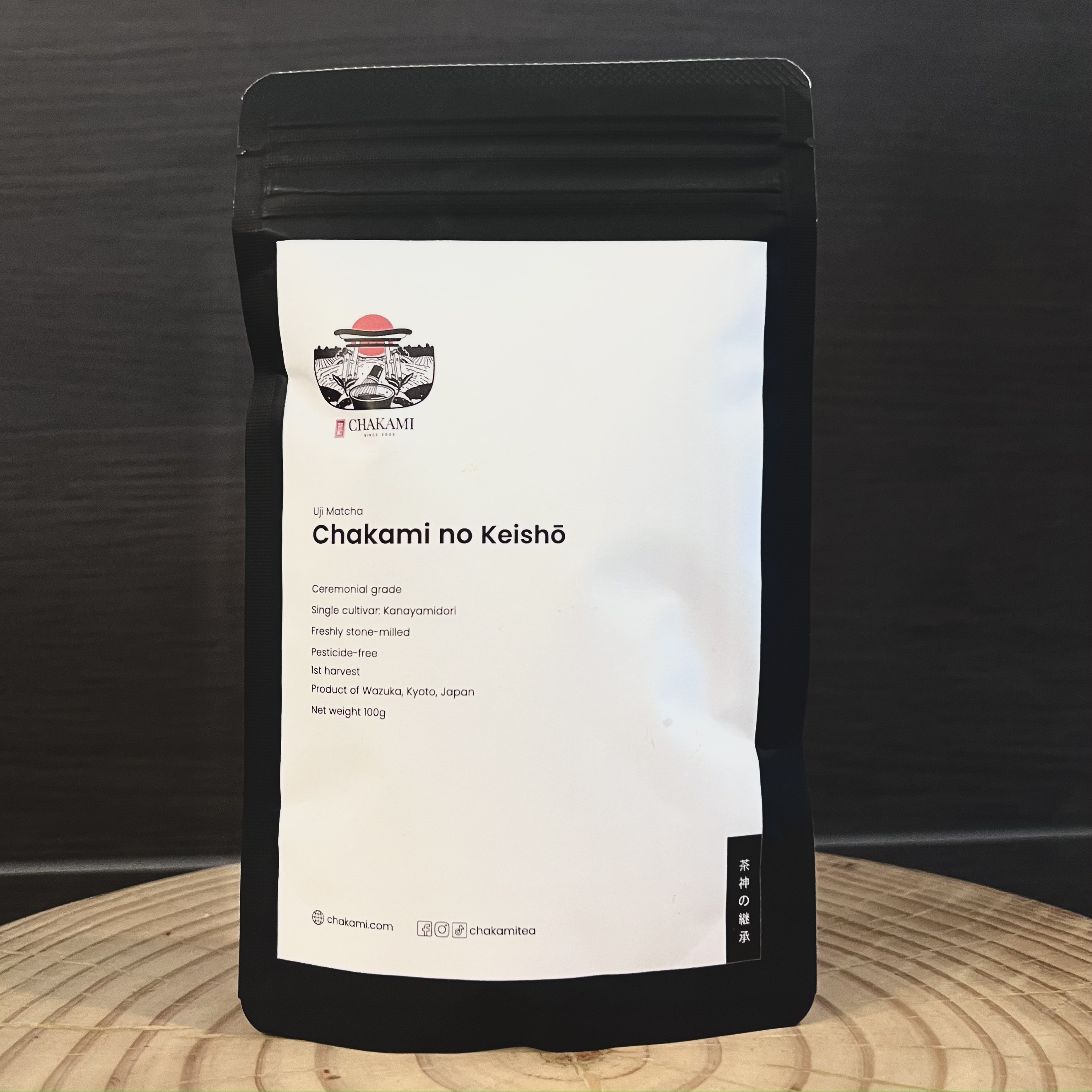 100g Bột Matcha Uji Nhật Bản - Chakami no Keisho | Ceremonial Grade | Thu hoạch tại Kyoto, Nhật Bản