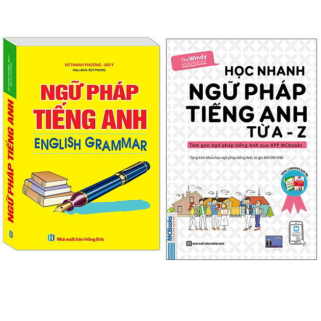 Combo Ngữ Pháp Tiếng Anh English Grammar +Học Nhanh Ngữ Pháp Tiếng Anh Từ A - Z