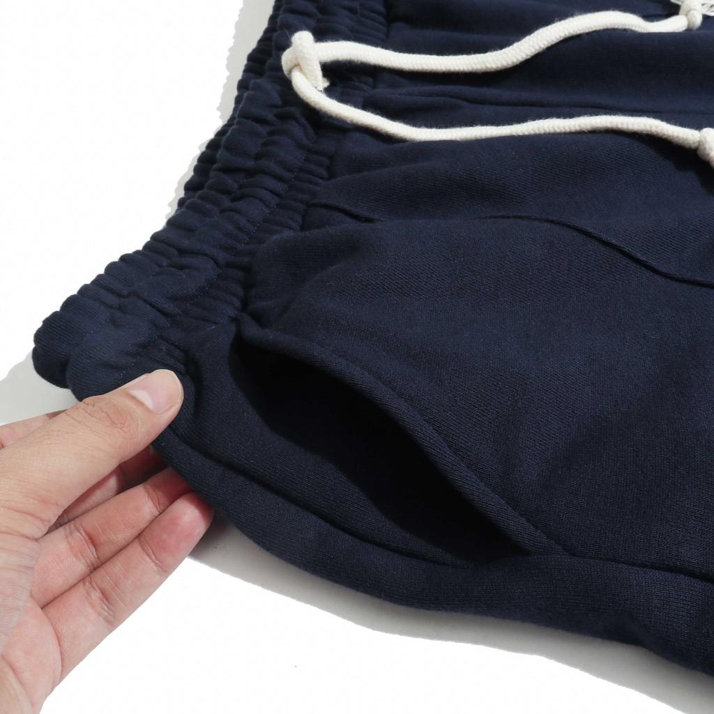 Quần Short Cotton Nam Xanh Navy BY COTTON Navy Cotton Shorts