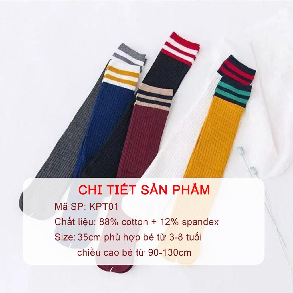 Tất đùi bé gái chất cotton đanh mịn co giãn phong cách Hàn Quốc- Tất trẻ em Havana KPT01