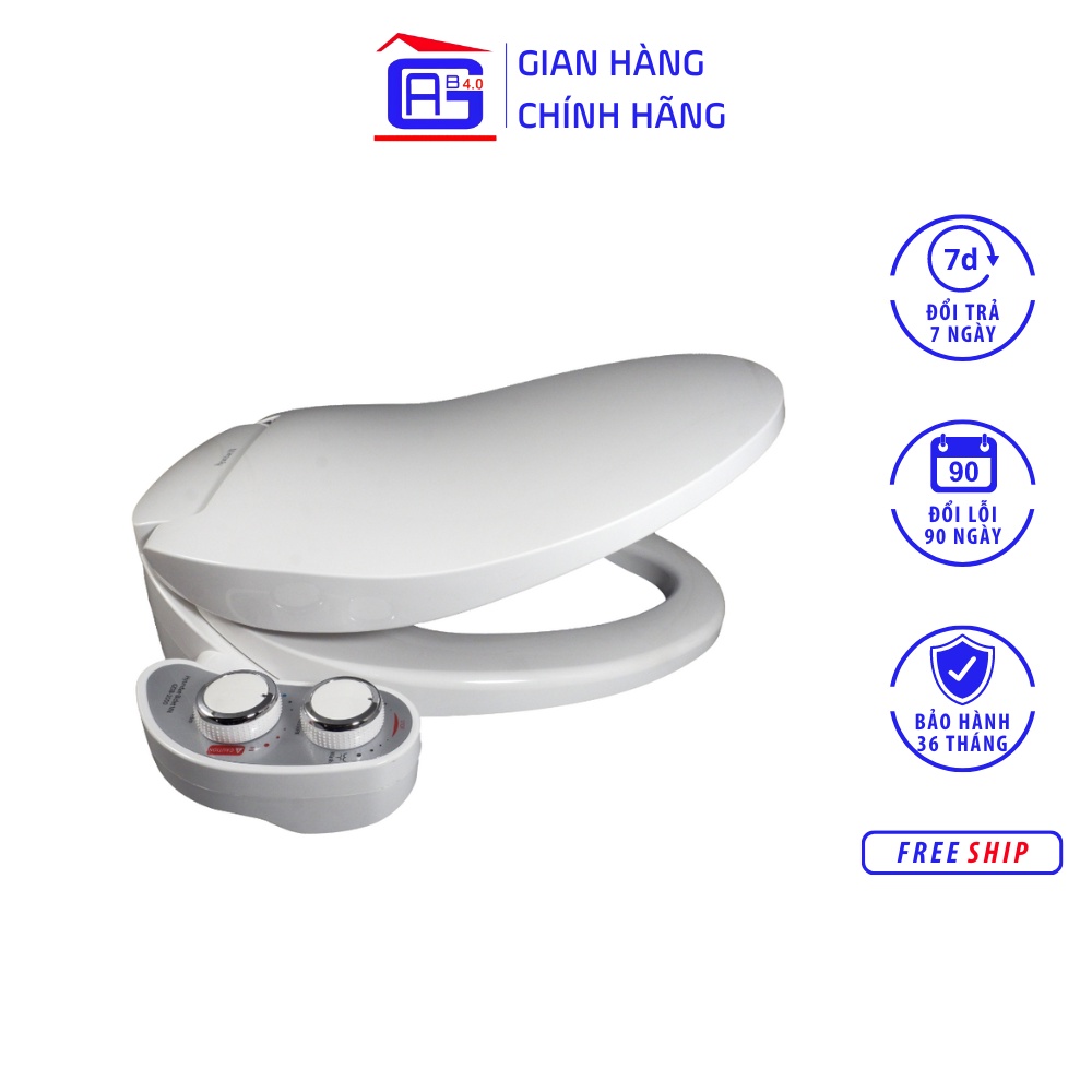 Thiết Bị Vệ Sinh Hyundae Bidet GDB-2000 Hai Vòi Rửa Vệ Sinh Thông Minh Sử Dụng Nước Nóng Lạnh Tiết Kiệm Giấy Vệ Sinh Kèm Nắp Bệt